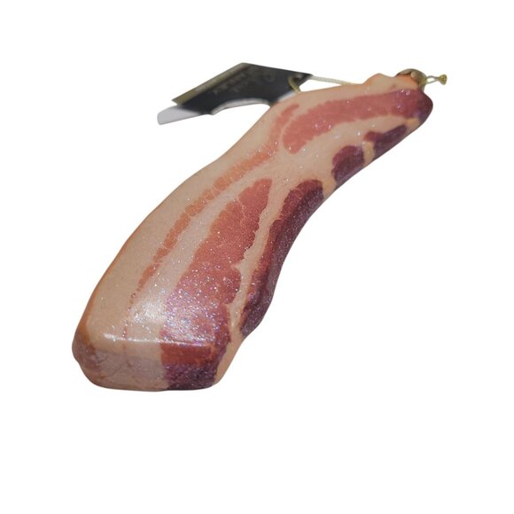 Robert Stanley Glass Bacon Ornament Decorative Glittered - Picture 4 of 6